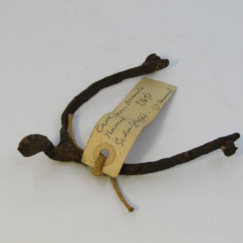 Schutztruppe spur found in a cave on the farm Orisondo in the Namib