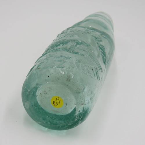 Vintage Heir Kamp Port Elizabeth glass bottle with marble