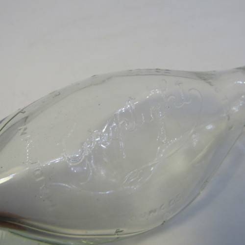 Antique Griptight baby feeding glass bottle