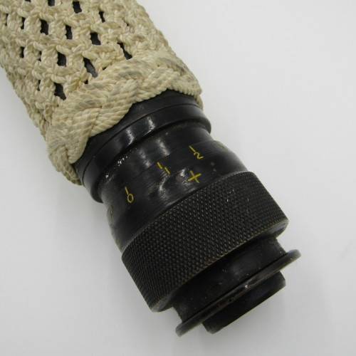 1944 WW2 W Ottawa Military black and brass telescope with very fancy work covering - 51cm