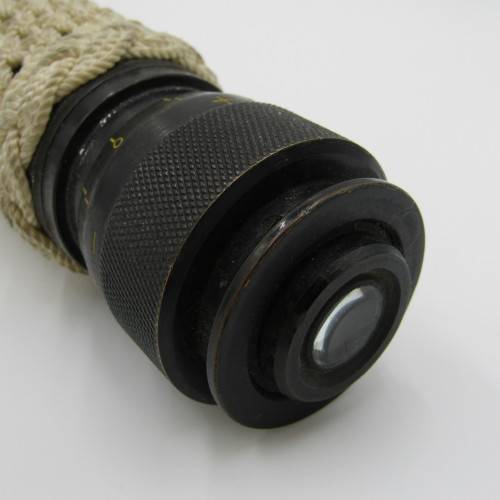 1944 WW2 W Ottawa Military black and brass telescope with very fancy work covering - 51cm