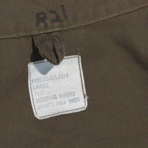 SADF Nutria bush jacket with Burger name tag - Size Large - More sizes in description