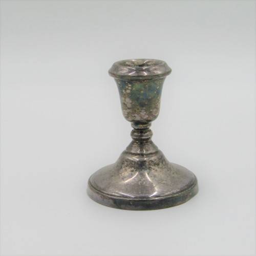 Pair of Lambidis original Silverware candle holders