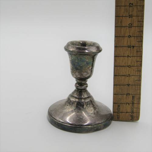 Pair of Lambidis original Silverware candle holders