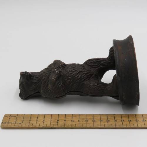 Antique cast iron Grizzly bear money box