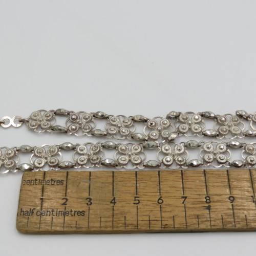 Indian silver necklace - Scan 85% silver - Weighs 50,0 g - Length 63 cm