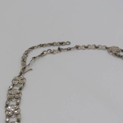 Indian silver necklace - Scan 85% silver - Weighs 50,0 g - Length 63 cm