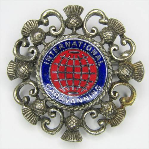 International Caravanning Scottish brooch