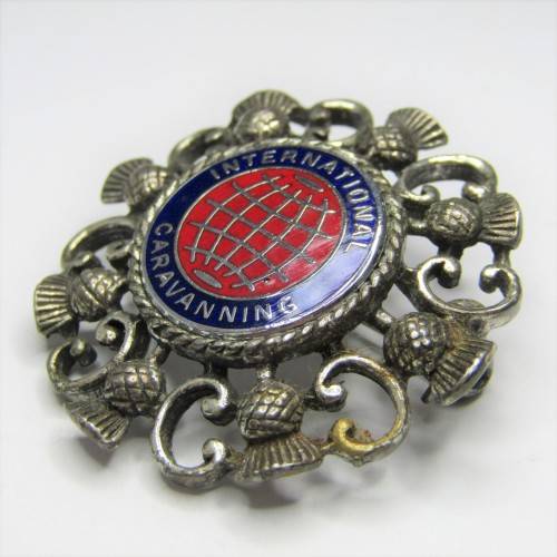 International Caravanning Scottish brooch