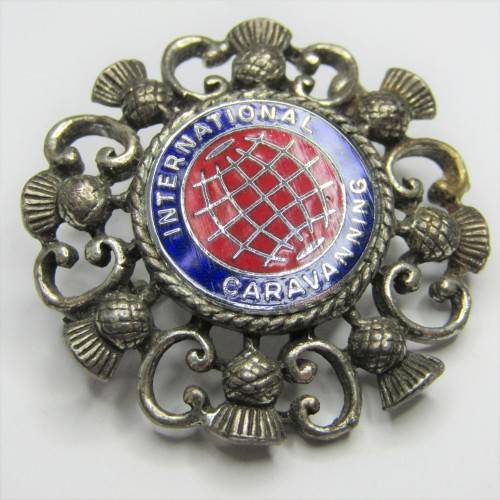 International Caravanning Scottish brooch