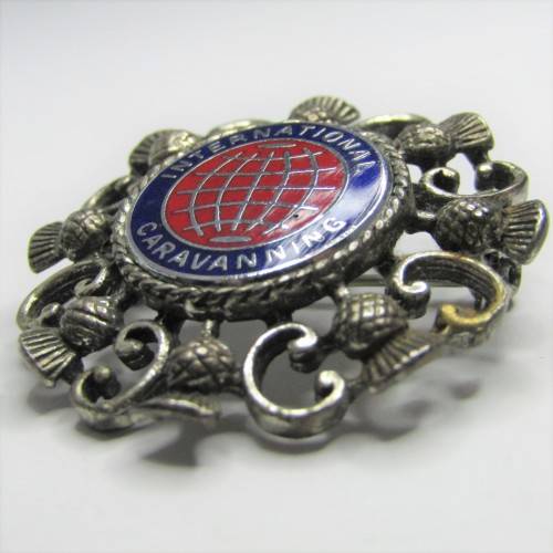 International Caravanning Scottish brooch
