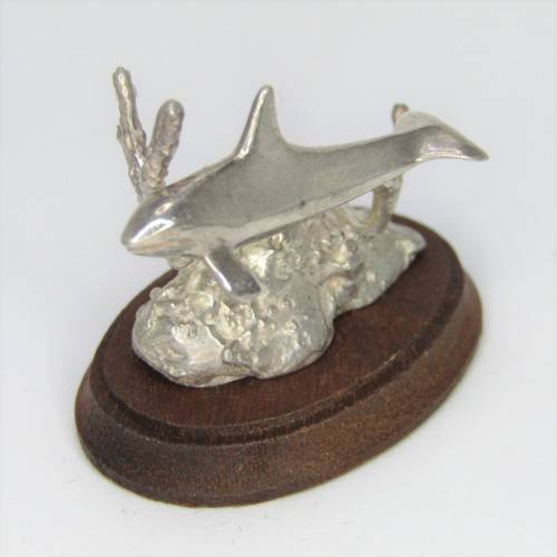 Silver Sculpture `Orca` by Stuart Benade - 79g