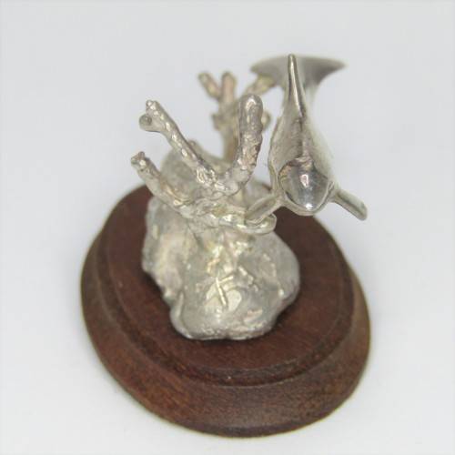 Silver Sculpture `Orca` by Stuart Benade - 79g