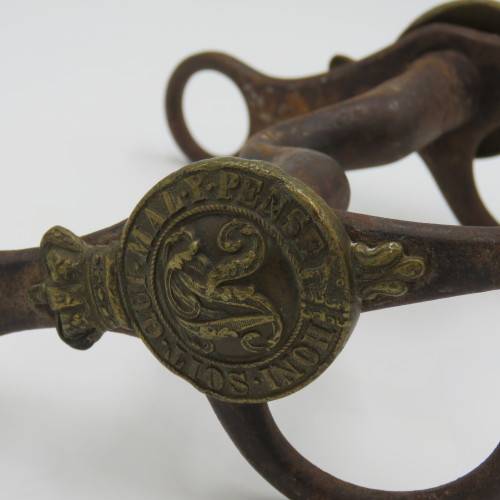 Boer War Victorian Mounted Infantry Officer`s horse bit with other pieces
