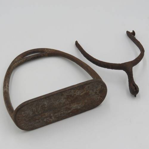Boer War Victorian Mounted Infantry Officer`s horse bit with other pieces