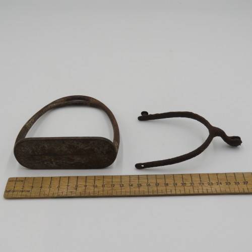 Boer War Victorian Mounted Infantry Officer`s horse bit with other pieces