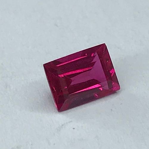 Synthetic Ruby claret red round Stone 1.65 carat  - @R1 start