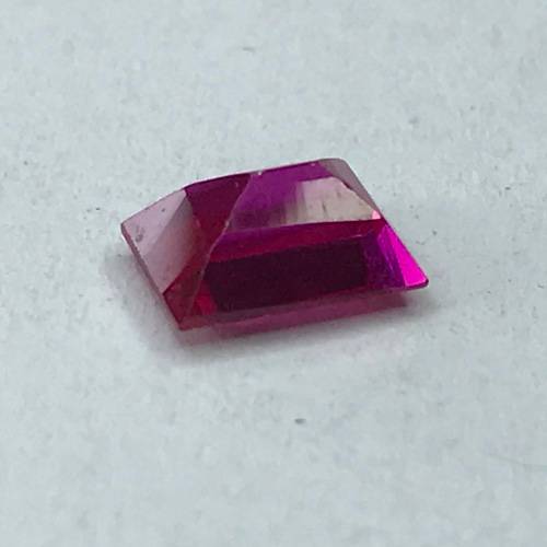 Synthetic Ruby claret red round Stone 1.65 carat  - @R1 start