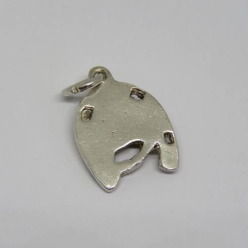 Vintage silver Equestrian horse shoe charm - Weighs 4,3 g