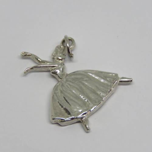 Vintage silver ballerina charm - Weighs 5,8 grams