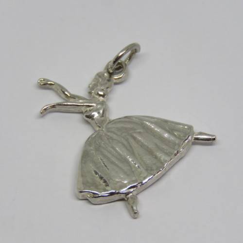 Vintage silver ballerina charm - Weighs 5,8 grams