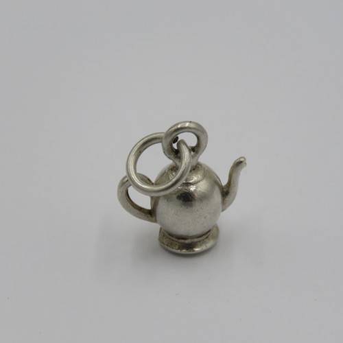 Vintage silver teapot charm - Weighs 3,0 grams