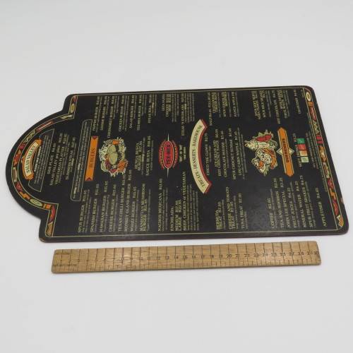 Vintage San Francisco Spur Strand wooden menu