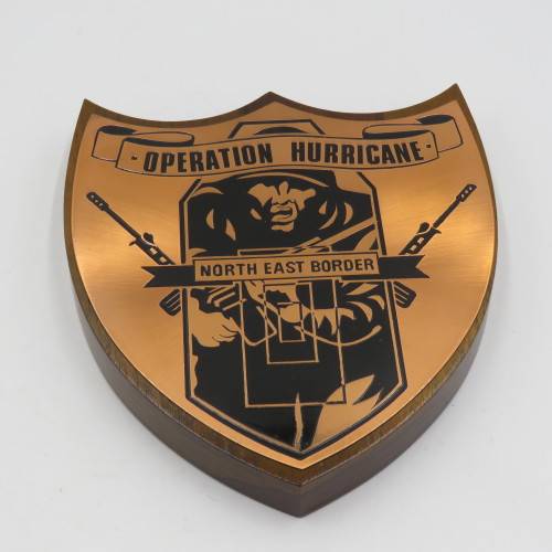 Rhodesia Operation Hurricane North East Border plaque - In box