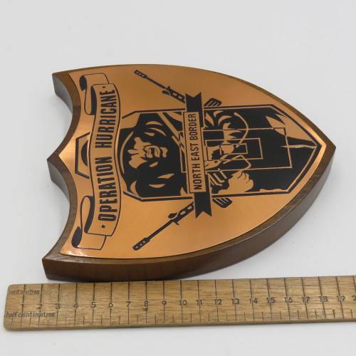 Rhodesia Operation Hurricane North East Border plaque - In box