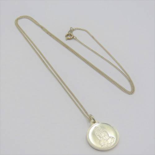 Sterling silver necklace with `Onse Vader` pendant - Weighs 4,2 g - Length 50 cm