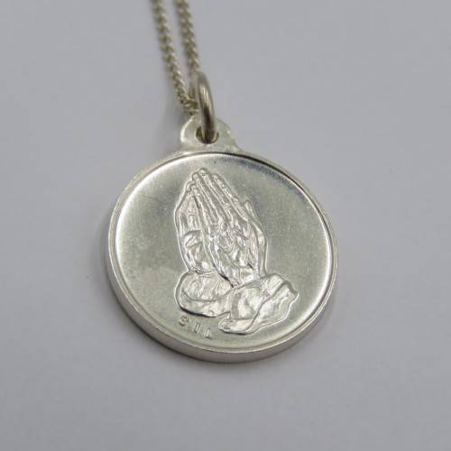 Sterling silver necklace with `Onse Vader` pendant - Weighs 4,2 g - Length 50 cm