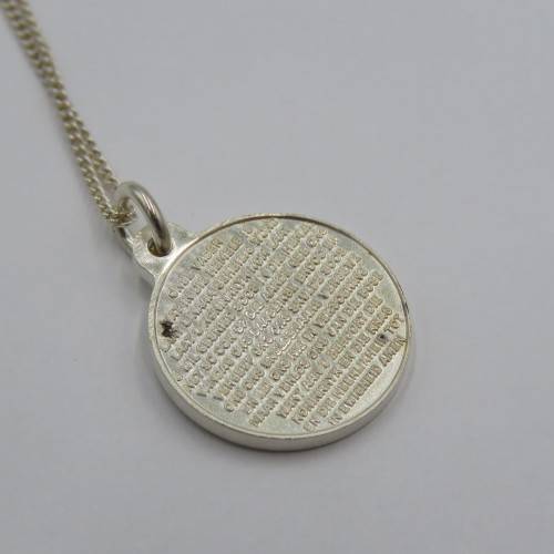 Sterling silver necklace with `Onse Vader` pendant - Weighs 4,2 g - Length 50 cm