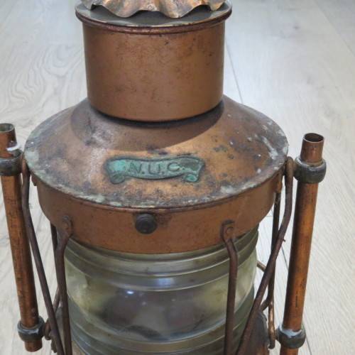 Vintage NUC 360 degree ships lantern - Converted to electric - 40 cm High - Base 18 x 18 cm
