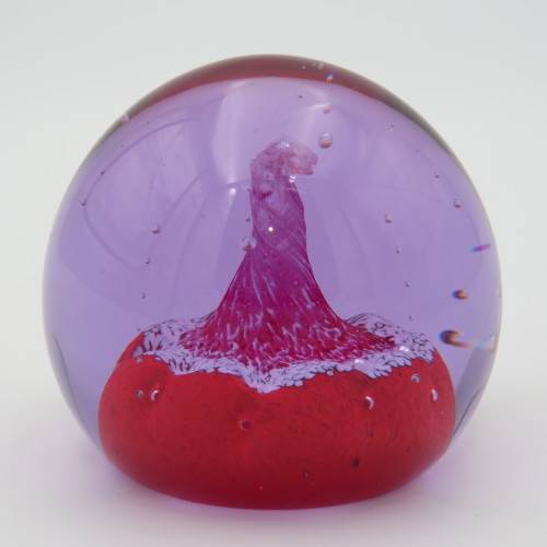 Vintage Caithness Desert Spring handmade glass paperweight - Scotland