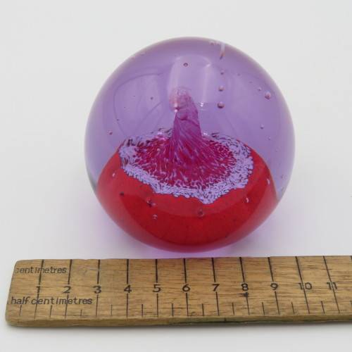 Vintage Caithness Desert Spring handmade glass paperweight - Scotland