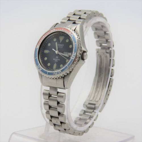 Vintage Seiko Quartz SQ Sports 100 ladies watch - 3423-008A - Working