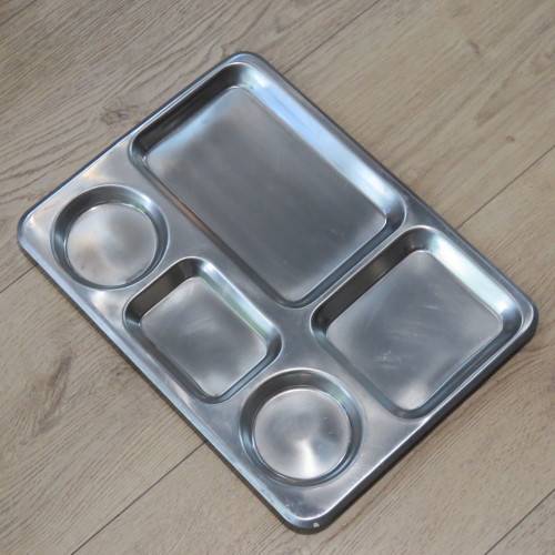 Vintage SADF Stainless steel varkpan - Size 32 x 43 cm