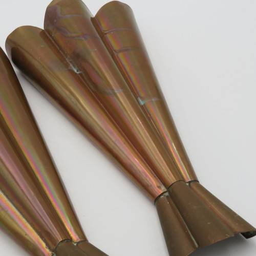 Pair of Copper wall hanging flower vases