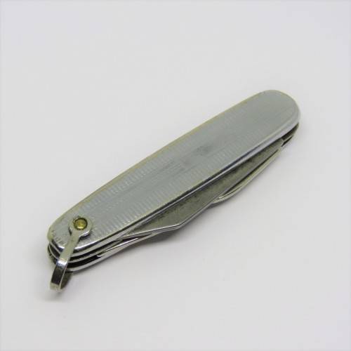 Vintage Richards keychain pocket knife with opener and screwdriver