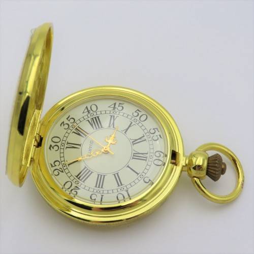 Full hunter quartz pocketwatch - Needs battery