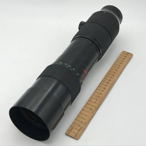Vivitar 120mm-600mm f  1:5,6-8,0 telephoto 200m lens in case - lens is clean - P/K mount