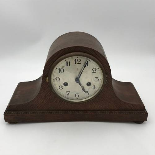 Vintage Gustav Becker Mantle Clock - not working - suspension spring broken