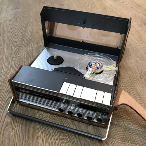 Vintage LIHER 4000 Report - L portable reel to reel player with mic - not working