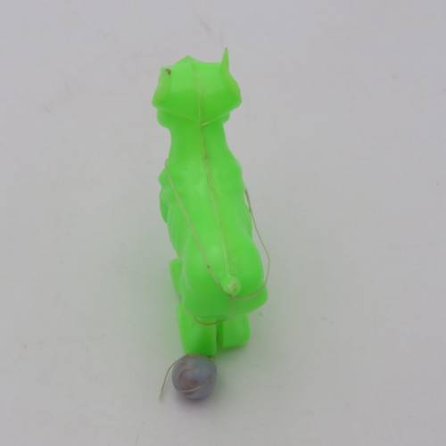 Vintage hand plastic walking dog toy