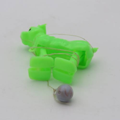 Vintage hand plastic walking dog toy