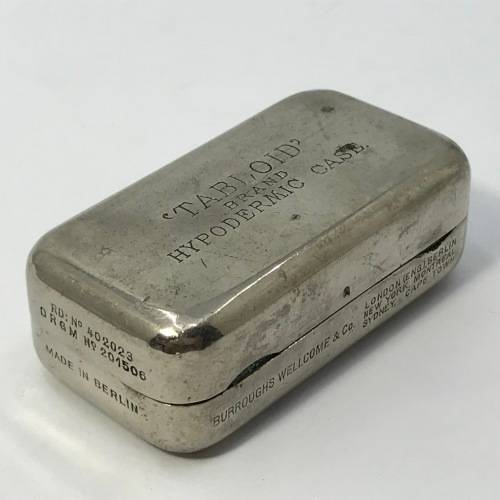 Vintage Medical Tabloid brand Hypodermic case