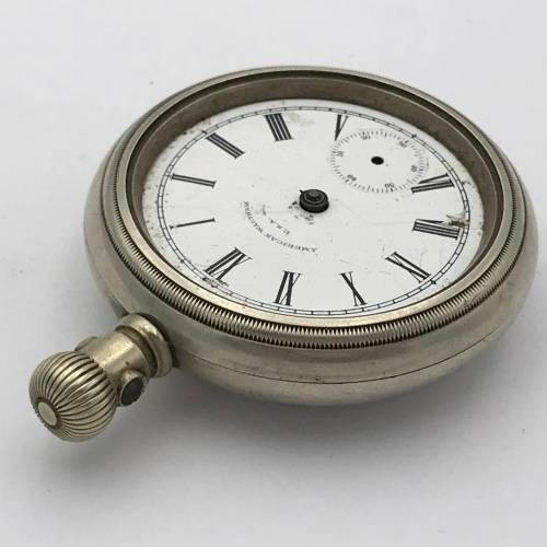Antique American Waltham pocket watch for spares - not working