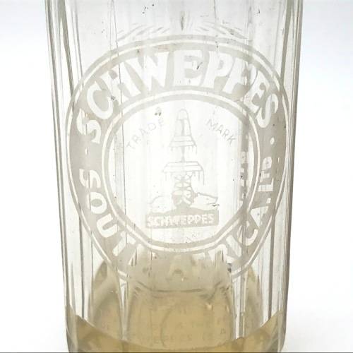 Vintage Schweppes Soda water glass bottle dispenser