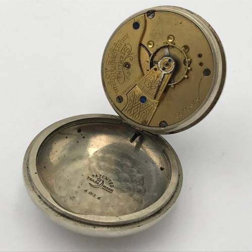 Antique American Waltham pocket watch for spares - not working