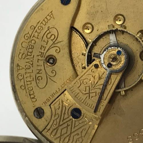 Antique American Waltham pocket watch for spares - not working